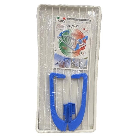 Immagine di ITALYPLAST STENDINO 100% RESINA PER BALCONE CON BRACCI REGOLABILI 26.5X55CM BIAN