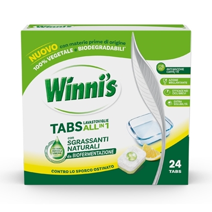 Immagine di WINNI'S NATUREL TABS X24 LAVASTOVIGLIE LIMONE