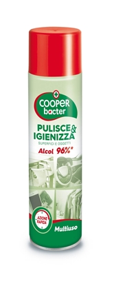 Immagine di COOPER BACTER SPRAY 300ML IGIENIZZA SUPERFICI E OGGETTI 96% ALCOL