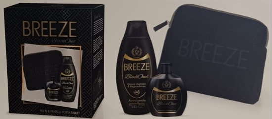 Immagine di BREEZE CONF. REGALO BLACK (DEO SQUEEZE 100ML+ DOCCIABAGNO 400ML + PORTA TABLET)