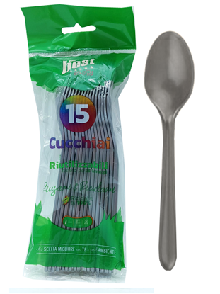 Immagine di THEBEST CUCCHIAIO RIUTILIZZABILE 15PZ ARGENTO