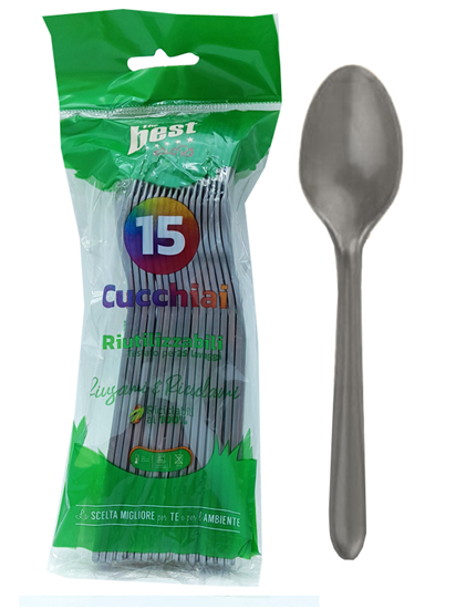 Immagine di THEBEST CUCCHIAIO RIUTILIZZABILE 15PZ ARGENTO