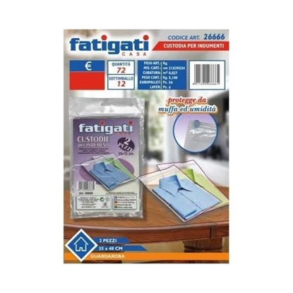 Immagine di FATIGATI CUSTODIA PER INDUMENTI 2PZ 35X48