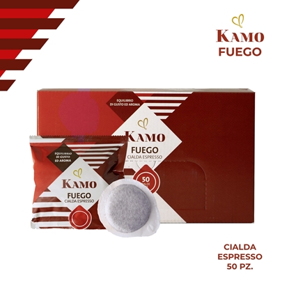 Immagine di KAMO CIALDE CREMA CAFFE' 50PZ FUEGO EQUILIBRIO DI GUSTO E AROMA