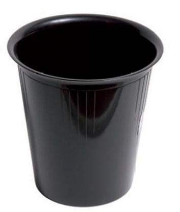 Immagine di CESTINO GETTACARTE CHIUSO 13LT NERO