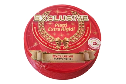 Immagine di EXCLUSIVE PIATTI FONDI 20PZ 18GR (360GR A CONFEZIONE) ROSSI