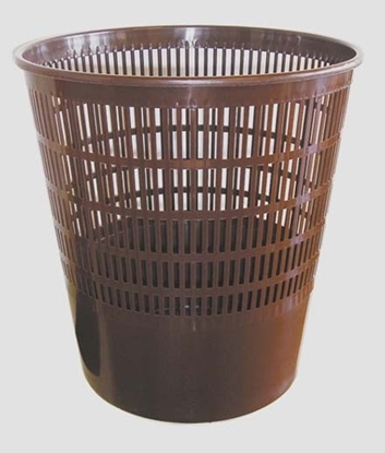 Immagine di CESTINO GETTACARTE APERTO 13LT MARRONE