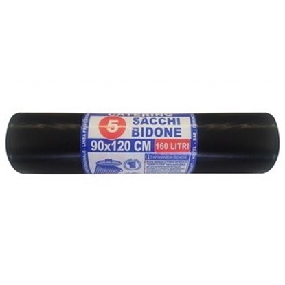 Immagine di HOMELINE ROTOLO 5 SACCHI 90X120 RINF. NERO