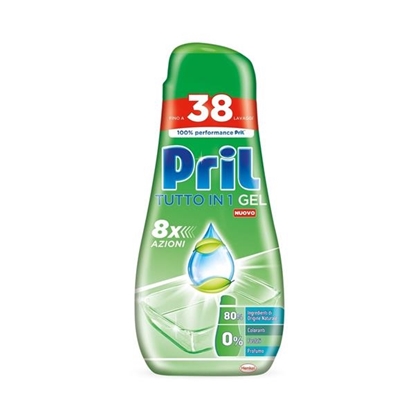 Immagine di PRIL GEL LAVASTOVIGLIE LIQ. ALLIN1 608ML 38LAV GREEN