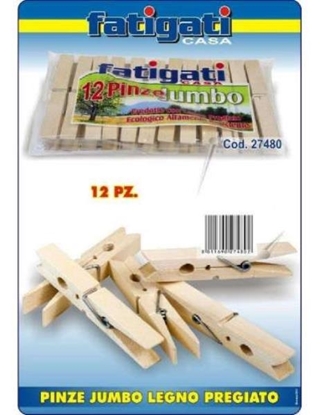 Immagine di FATIGATI PINZE LEGNO 12PZ JUMBO