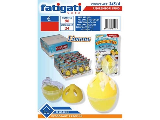 Immagine di FATIGATI ASSORBIODORI OVETTO FRIGO 30GR LIMONE