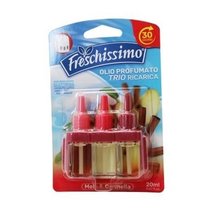 Immagine di FATIGATI FRESCHISSIMO DIFF. AMBIENTE ELETTR. RIC. TRIO 20ML MELA E CANNELLA
