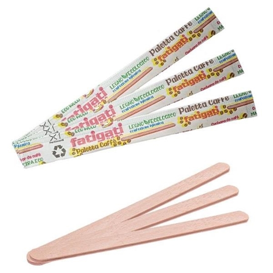 Immagine di FATIGATI PALETTINE DA CAFFE' 50PZ LEGNO