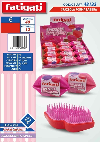 Immagine di FATIGATI SPAZZ. CAPELLI A FORMA LABBRA