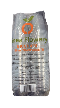 Immagine di FLOWERY BICCH. 166CC 100PZ 2gr TRASPARENTE