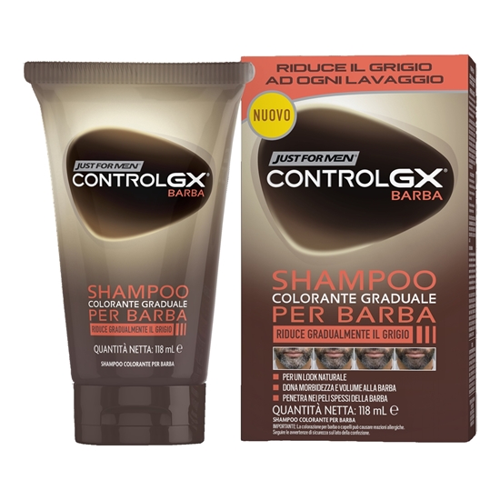 Immagine di JUST FOR MEN CONTROL GX SH. COLORANTE 118ML RIDUCE IL GRIGIO PER BARBA
