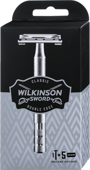 Immagine di WILKINSON SWORD VINTAGE 1PZ DOUBLE EDGE + 5 RICARICHE