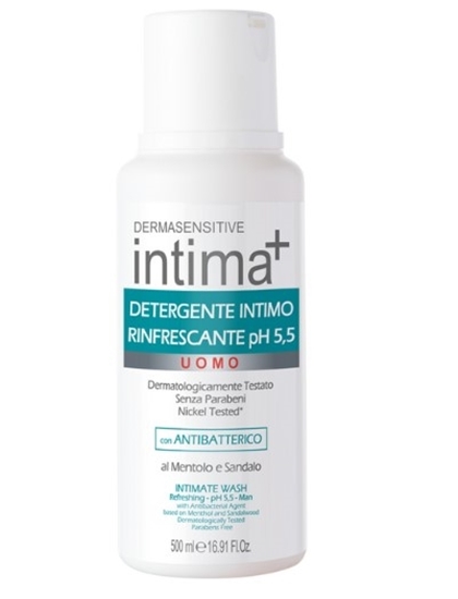 Immagine di INTIMA+ INTIMO 500ML RINFRESCANTE UOMO PH 5.5