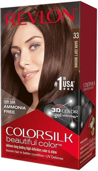 Immagine di REVLON CREMA COLORANTE SENZA AMMONIACA 33 DARK SOFT BROWN(CASTANO SCURO DELICATO