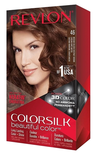 Immagine di REVLON CREMA COLORANTE SENZA AMMONIACA 46 MED GOLDEN CHESTNUT(CASTANO MARR. DOR.