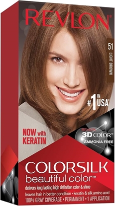 Immagine di REVLON CREMA COLORANTE SENZA AMMONIACA 51 LIGHT BROWN (CASTANO CHIARO)