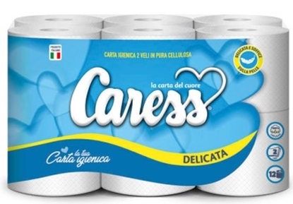 Immagine di CARESS C. IGIENICA 12ROT. 2V DELICATA 900gr