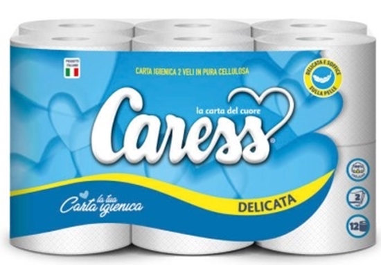 Immagine di CARESS C. IGIENICA 12ROT. 2V DELICATA 900gr