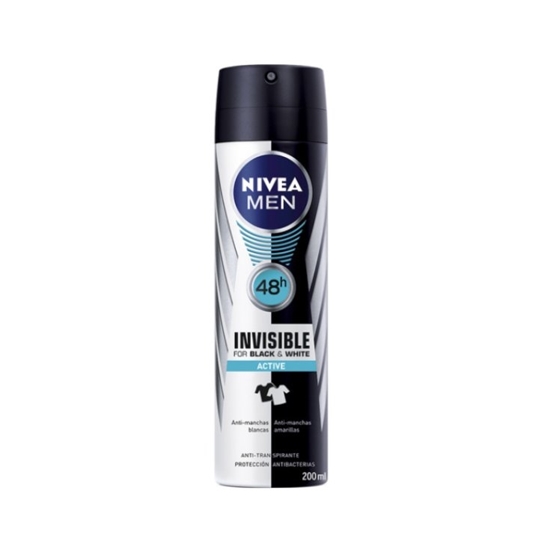 Immagine di NIVEA DEO SPRAY MEN 200ML BLACK & WHITE INVISIBLE ACTIVE