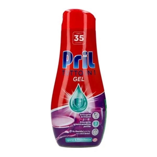 Immagine di PRIL GEL LAVASTOVIGLIE LIQ. 630ML 35LAV IGIENE