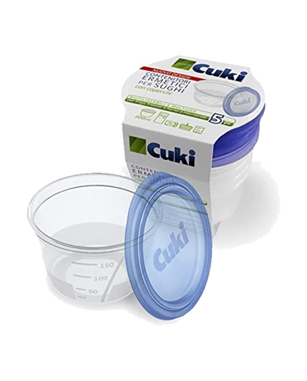 Immagine di CUKI CONT. ERMETICO CON COPERCHIO 5PZ PER SUGHI