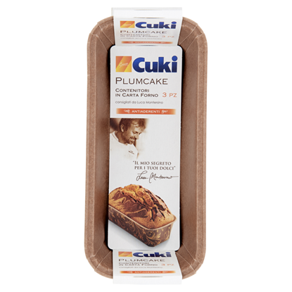 Immagine di CUKI CONT. IN CARTA FORNO 3PZ PLUMCAKE