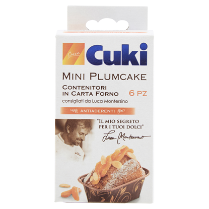 Immagine di CUKI CONT. IN CARTA FORNO 6PZ MINI PLUMCAKE
