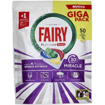 Immagine di FAIRY LAVASTOVIGLIE PLATIN PLUS MIRACLE X50 LEMON