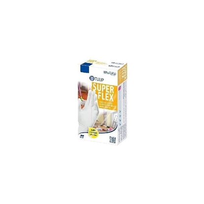Immagine di TULIP GUANTI VINILE SUPER FLEX BIANCHI 100PZ XL