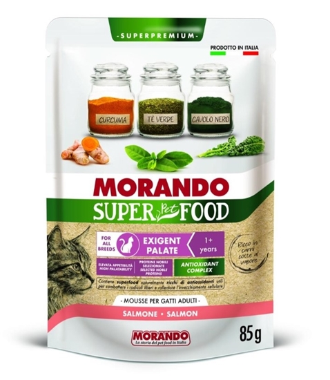 Immagine di MORANDO SUPER GATTO EXIGENT PALATE MOUSSE 85GR SALMONE