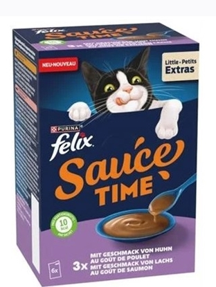 Immagine di FELIX GATTO EXTRAS SAUCE SALSA 6x40GR POLLO E SALMONE