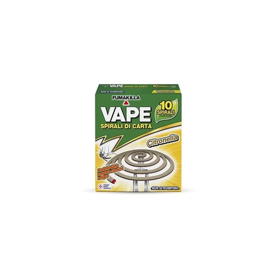 Immagine di VAPE SPIRALI CARTA CITRONELLA10PZ (GA2158500)