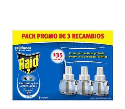Immagine di RAID INSETTICIDA LIQUIDO 45 NOTTI COMPLETO 3PZ