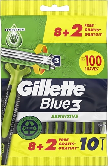 Immagine di GILLETTE BLUE III SENSITIVE 8+2PZ