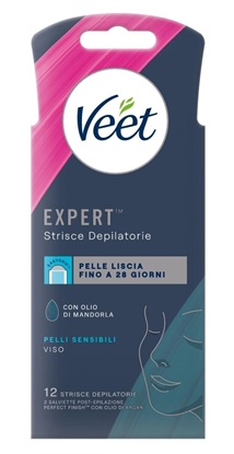 Immagine di VEET STRISCE DEP. EXPERT 12PZ VISO PELLI SENSIBILI