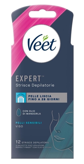Immagine di VEET STRISCE DEP. EXPERT 12PZ VISO PELLI SENSIBILI