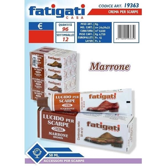 Immagine di FATIGATI CREMA LUCIDO PER SCARPE 50ML NEUTRO