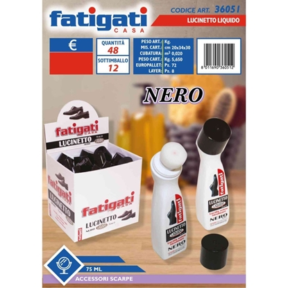 Immagine di FATIGATI LUCINETTO LIQUIDO 75ML MARRONE PER SCARPE